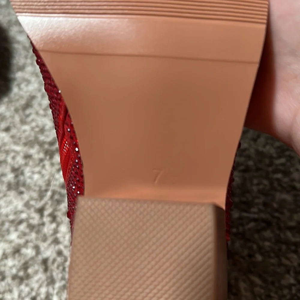 Red Rhinestone Booties - Picture 4 of 5